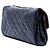 Borsa a tracolla Chanel CC trapuntata in vitello invecchiato laccato blu - vista 2
