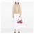 Borsa a tracolla Gucci Flora Canvas Jackie O Bouvier bianca Bianco - vista 7