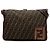 Borsa a tracolla Fendi Zucca Canvas marrone