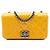 Borsa a tracolla Chanel Small Glazed Calfskin Coco Boy Flap Gialla Giallo