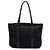 Tote in Tessuto con bordi in Saffiano nero Prada