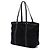Tote in Tessuto con bordi in Saffiano nero Prada - vista 2