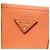 Borsa Double Saffiano Cuir Prada Medium Arancione - vista 5