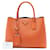 Borsa Double Saffiano Cuir Prada Medium Arancione - vista 7