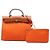 Borsa Orange Hermès Toile Herbag Zip 31 Arancione - vista 6