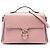 Borsa satchel Gucci Medium Dollar Calfskin Interlocking G rosa