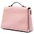 Borsa satchel Gucci Medium Dollar Calfskin Interlocking G rosa - vista 2