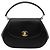 Borsa Chanel CC Satin Top Handle Flap Blu