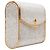 Mini clutch Judith Leiber argento e oro con decorazioni in cristallo - vista 2