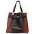 Borsa Christian Louboutin in pelo di pony sfumato marrone e nero