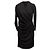 Schwarzes Balenciaga Drapierendes Langarmkleid Größe IT 42