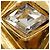 Orecchini a clip Chanel placcati in oro con strass a forma di diamante D'oro - vista 11