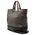 Borsa Tote Convertible Aperta Prada Bicolor Vitello Daino Marrone - vista 2