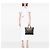 Borsa Tote Convertible Aperta Prada Bicolor Vitello Daino Marrone - vista 6