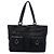Tote Abbey in tela GG Gucci nera con tasca e anello a D Nero