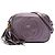 Borsa a tracolla Gucci Soho Disco in pelle metallizzata viola Porpora