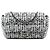 Borsa a tracolla Chanel CC in Tweed Herringbone nero