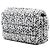 Borsa a tracolla Chanel CC in Tweed Herringbone nero - vista 2