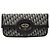 Blue Dior Oblique Canvas Fold Over Clutch Blau