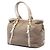 Bow Borsa satchel in tela Prada Canapa beige con logo e fiocco - Ansicht 2