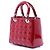 Borsa Lady Dior Medium in vernice cannage rosso - vista 2