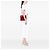 Borsa Lady Dior Medium in vernice cannage rosso - vista 6