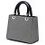 Borsa Lady Dior in pelle di vitello nera con inserti in mesh microcannage, misura Medium Nero - vista 2