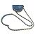 Clutch rotonda 19 in denim blu Chanel con tracolla a catena - vista 14