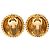 Orecchini a cerchio rotondi Chanel CC Gold Plated Sunburst placcati in oro D'oro - vista 2