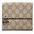 Cartera Gucci GG Supreme Interlocking G Pierce Beige Mini Carteras