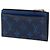 Tarjetero y monedero Louis Vuitton Monogram Taigarama azul - vista 2