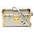 Borsa a tracolla Louis Vuitton Epi Petite Malle Argento