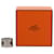 Brown Hermès Swift and Palladium Plated Lurie Ring  - view 5