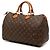 Borsa Boston Louis Vuitton Monogram Speedy 35 marrone - vista 2