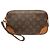 Clutch Louis Vuitton Monogram Marly Dragonne PM Marrone
