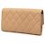 Cartera larga Chanel CC acolchada en caviar beige - vista 2