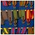 Foulard in seta blu Hermès Les Sangles 90 Scarves - vista 2