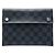 Pochette Alpha MM Damier Graphite nera Louis Vuitton Clutch Nero