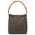 Borsa a tracolla Louis Vuitton Monogram Looping GM marrone