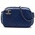 Borsa a tracolla Chanel Small Quilted Lambskin Coco Boy Blu