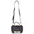 Borsa a mano in pelle nera Moschino Spellout Nero