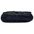 Borsa a tracolla Chanel Medium CC in raso trapuntato nero con patta singola - vista 3