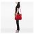 Borsa a tracolla Gucci GG in nylon rosso - vista 5