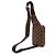 Borsa a tracolla Louis Vuitton Damier Ebene Geronimos marrone - vista 2