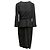 Schwarzes Gucci Langarm-Wollkleid mit Peplum Größe IT 46