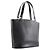 Tote in pelle nera Burberry Nero - vista 3