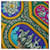Sciarpa in seta blu Hermès Qalamdan  - vista 4