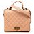 Borsa Chanel Large Quilted Goatskin Reissue 2.55 Rita Top Handle Flap Beige