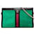 Borsa a tracolla Gucci Medium Suede Web Ophidia Chain Verde