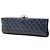 Clutch Baguette Chanel CC in agnello trapuntato blu con perle - vista 2